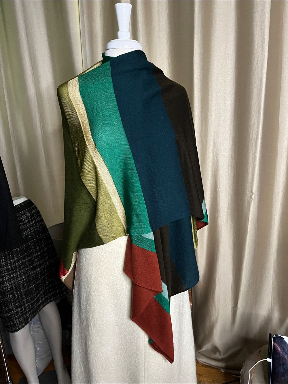 ECHO cape poncho wrap multicolor size OS